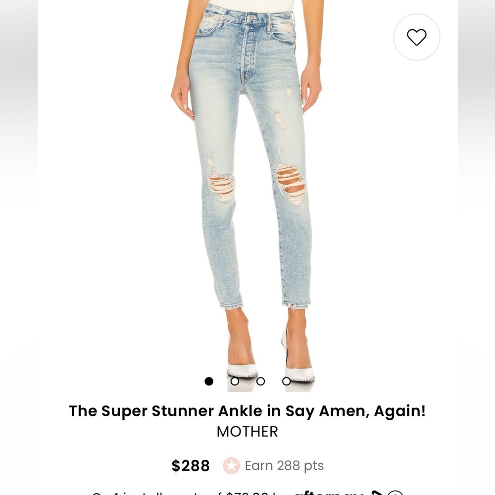MOTHER Denim The Super Stunner Ankle size 25